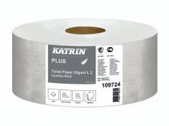 Toiletpapir Katrin Plus Gigant M 2-lags 310m 6rl/kar 109724