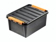 Plastkasse SmartStore Pro 15 sort 15l m/l&Atilde;&yen;g robust 40x30x19cm