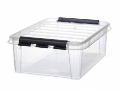 Plastkasse SmartStore Classic 24 24l m/l&aring;g 50x39x18cm