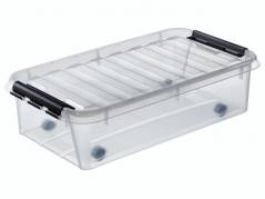 Plastkasse SmartStore Classic 35 35l m/l&aring;g & hjul 72x40x19cm