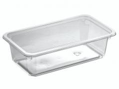 Plastbakke K2182-1F APET klar 180x100x51mm 640ml 608stk/kar