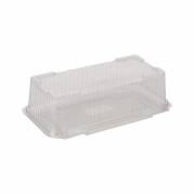 Plastbakke m/h&Atilde;&brvbar;ngslet l&Atilde;&yen;g 1300ml A-PET 235x133x70mm 75stk/pak
