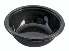 Plast bakke Cpet rund sort 280ml 648stk/kar C0124-1c