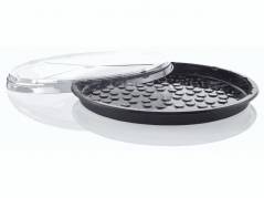 L&aring;g t/pizza- og tapasbakke rund APET 60stk/kar &Oslash;330mmx23mm