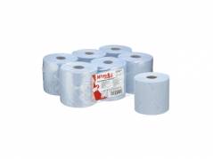 Aft&Atilde;&cedil;rringspapir WypAll centerfeed bl&Atilde;&yen; 19,5cmx304m 1-lags 6rul/kar