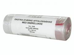 Plastiks&aelig;k LLDPE 720x1040mm Super 30my 100L 10stk/rul