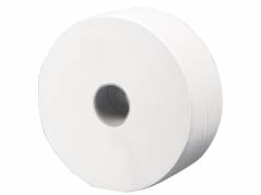 Toiletpapir Care-Ness hvid 2-lags jumbo 360m 6rul/kar