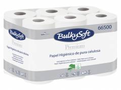 Toiletpapir Bulkysoft 2-lags hvid 9cmx24m 200ark 96rul/kar
