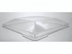 L&Atilde;&yen;g t/dessertb&Atilde;&brvbar;ger PS klar Kova 72x72mm 400stk/kar