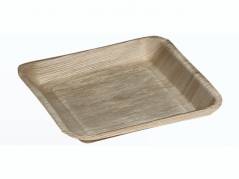 Tallerken palmeblad 24x24cm 100stk/pak