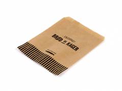 Bagerpose 0,5kg ribbet brun Friskbagt br&Atilde;&cedil;d og kager 1000stk