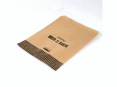 Bagerpose 1,5kg ribbet brun Friskbagt br&Atilde;&cedil;d og kager 1000stk