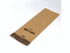 Grovbr&Atilde;&cedil;dspose 46cm ribbet brun Friskbagt br&Atilde;&cedil;d og kager 500stk