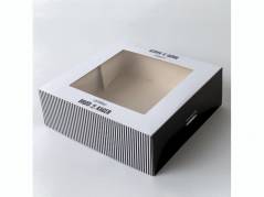 Kage&Atilde;&brvbar;ske m/l&Atilde;&yen;g 335x335x115mm Friskbagt br&Atilde;&cedil;d og kager 60stk