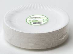 Tallerken pap lamineret 23cm 100stk/pak