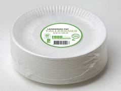 Tallerken pap Lamineret 18cm 100stk/pak