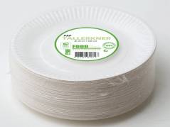 Tallerkner frokost pap 18 cm. 100stk/pak