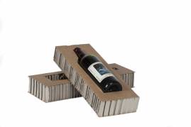 Vinemballage Universal 3/4l forsendelse/1 flaske top+bund