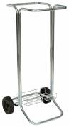 Affaldsstativ galvaniseret st&Atilde;&yen;l p&Atilde;&yen; 2 hjul ekskl. l&Atilde;&yen;g