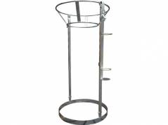Affaldsstativ t/returplasts&aelig;k st&aring;lstativ eksl. poseholder
