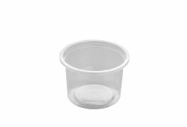Plastbakke rund PP klar &Atilde;&tilde;70,3x48mm 100ml 1000stk/kar