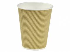 Kaffeb&Atilde;&brvbar;ger pap Nature Line 12oz 34cl ripple wall 500stk/kar