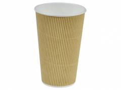 Kaffeb&Atilde;&brvbar;ger pap Nature Line 16oz 45cl ripple wall 500stk/kar