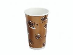 Kaffeb&Atilde;&brvbar;ger 16oz 45cl Hot Cup Double Wall pap 500stk/kar