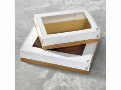 Kage&Atilde;&brvbar;ske 493x363x120mm des 573 10s&Atilde;&brvbar;t/pak m/guldindl&Atilde;&brvbar;g