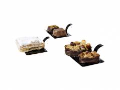 Kagepalet m/hank rektangul&aelig;r 100x55mm sort 100stk/pak