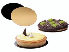 Kagepap guld/sort kraftig &Atilde;&tilde;24cm 100stk/pak