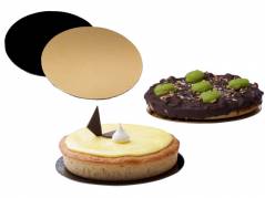 Kagepap guld/sort &Atilde;&tilde;28cm 100stk/pak