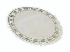 Kagepapir pergamyn hvid/guld &Atilde;&tilde;18cm 500stk/pak