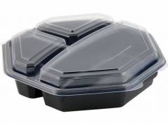 Plastbakke Octawiev 3-rums 230x230x60mm 149872 160stk/kar