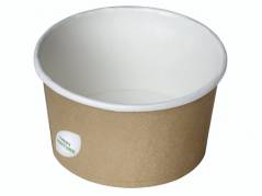 Suppeb&Atilde;&brvbar;ger PLA 400ml brun 500stk/kar