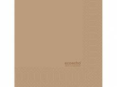 Serviet 3-lags 1/4 fold Eco brun 33cm 250stk/pak