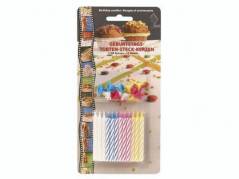 Lagkagelys ass. 24lys+12holdere/pak 24s&Atilde;&brvbar;t/pak