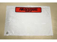 F&Atilde;&cedil;lgeseddellommer 225x165mm m/tryk f&Atilde;&cedil;lgeseddel 1000stk/kar