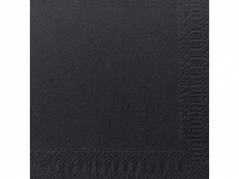 Servietter Duni 2-lags sort 24cm 2400stk/kar