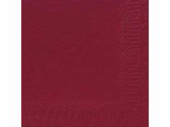 Servietter Duni 2-lags bordeaux 33cm 2000stk/kar
