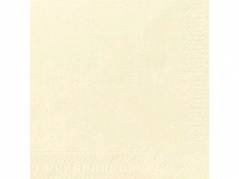 Servietter Duni 3-lags buttermilk 33cm 1000stk/kar