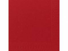 Servietter Duni 3-lags r&Atilde;&cedil;d 40cm 1000stk/kar