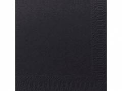 Servietter Duni 3-lags sort 24cm 2000stk/kar