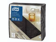Serviet Tork Linstyle sort 39x39cm 1/8 fold 50stk/pak