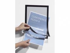 Selvkl&Atilde;&brvbar;bende skilt MAGAFRAME A4 m/sort ramme 2 stk./pak