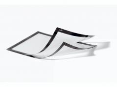 Skilt DURAFRAME&Acirc;&reg; MAGNETIC PLUS A4 m/sort ramme 2stk/pak