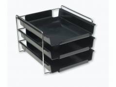 Brevbakkes&Atilde;&brvbar;t Vision 3 bakker sort + 1 forkromet stativ