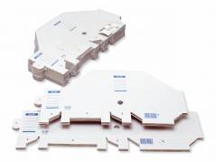 Tidsskriftskassette Bantex A4 b&Atilde;&cedil;lgepap hvid ryg:7,5cm