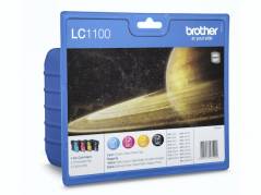 Bl&Atilde;&brvbar;kpatron Brother LC1100 Value Pack 1x4 farver CMYBK