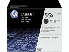 Lasertoner HP CE255XD 2-pack Laserjet P3015 sort